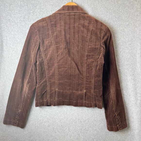 VTG Gadzooks Corduroy Jacket Women’s Large Brown Boho 70s Hippie Fall Festival - Picture 10 of 12